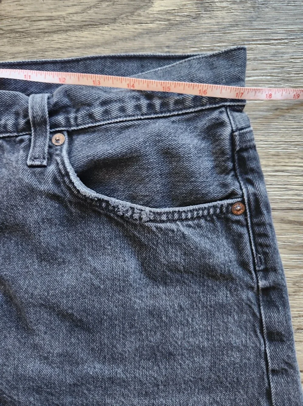 Agolde Black Parker Long Denim Shorts Size 31